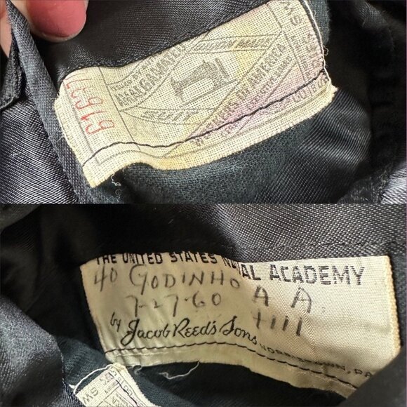 Vintage US Naval Academy peacoat from 1960 Size 42 - Picture 10 of 10